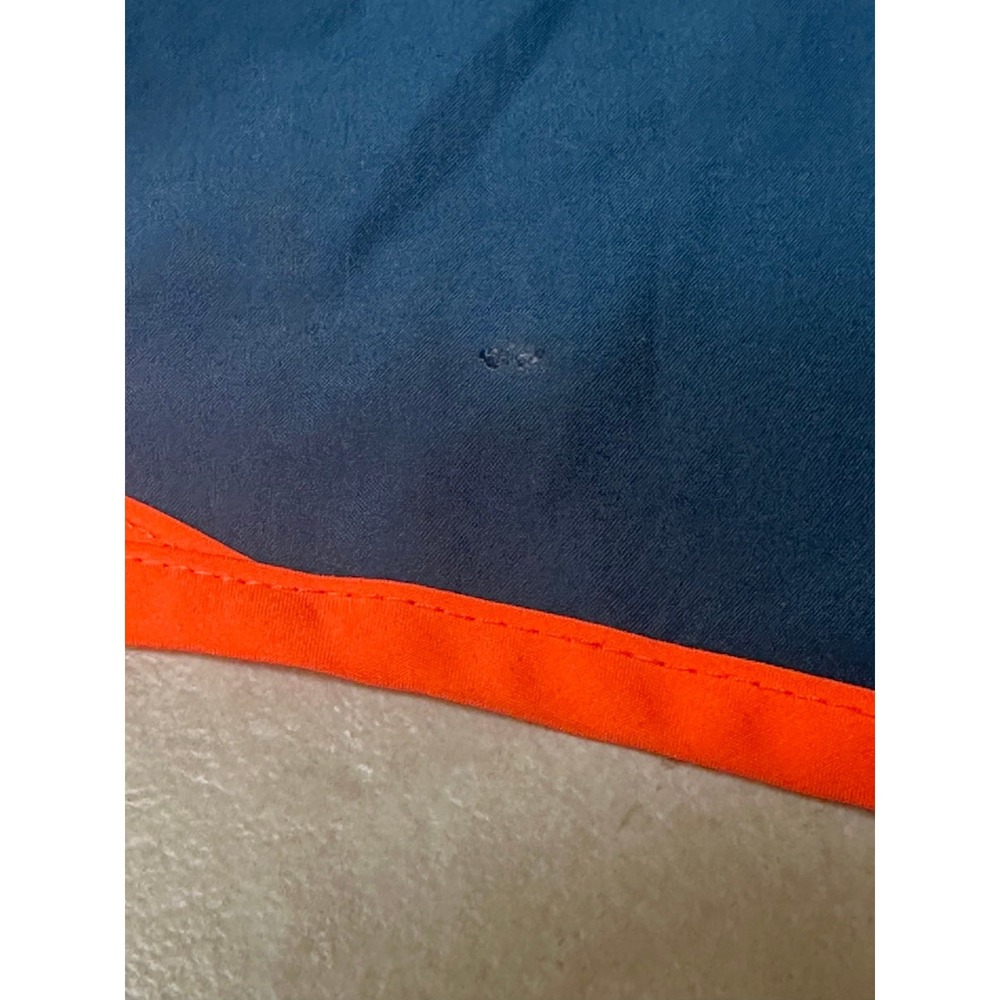 NIKE DRI-FIT Blue w/ Neon Orange Trim Blue Mesh Sides Running Shorts, Women's S - Picture 5 of 5